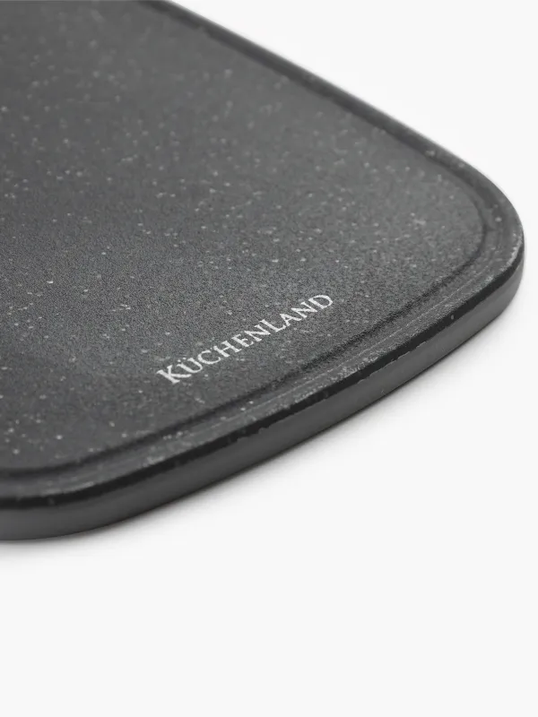 Доска разделочная, 41х19 см, пластик, Steel speckled, image-1