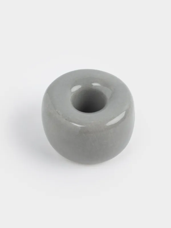 Тіс щеткасына арналған тұғыр, 4 см, фарфор P, сұр, Minito, image-2