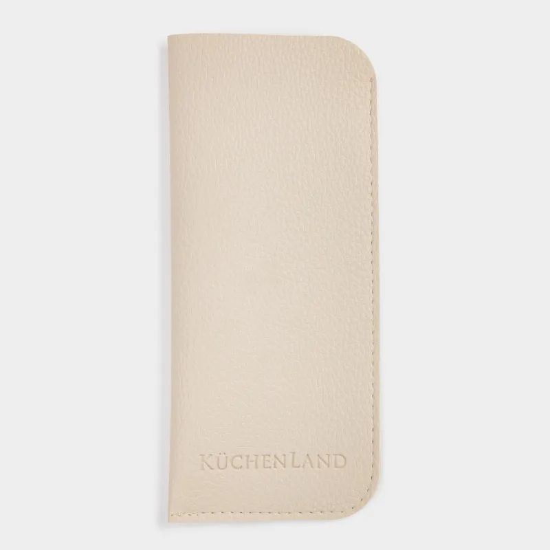 Футляр для очков, 18x8 см, полиуретан, бежевый, Memo