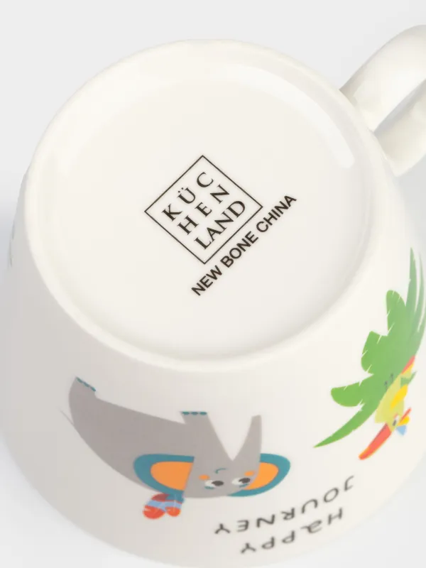 Саптыаяқ, балаларға арналған, 280 мл, фарфор N, ақ, Сафари, Jungle, image-4