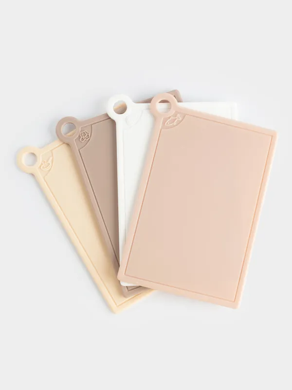 Кесетін тақта, 35х32 см, 4 дана, тұғырда, пластик, сарғылт аралас, image-4