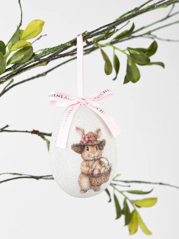 Салпыншақ, Пасха жұмыртқасы, 10 см, пенопласт, Себеті бар қоян, Easter, image-2