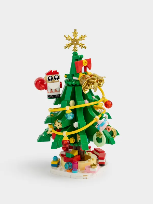 Конструктор, 19х11 см, 372 детали, пластик, цветной, Елочка, Hobby kids, image-0