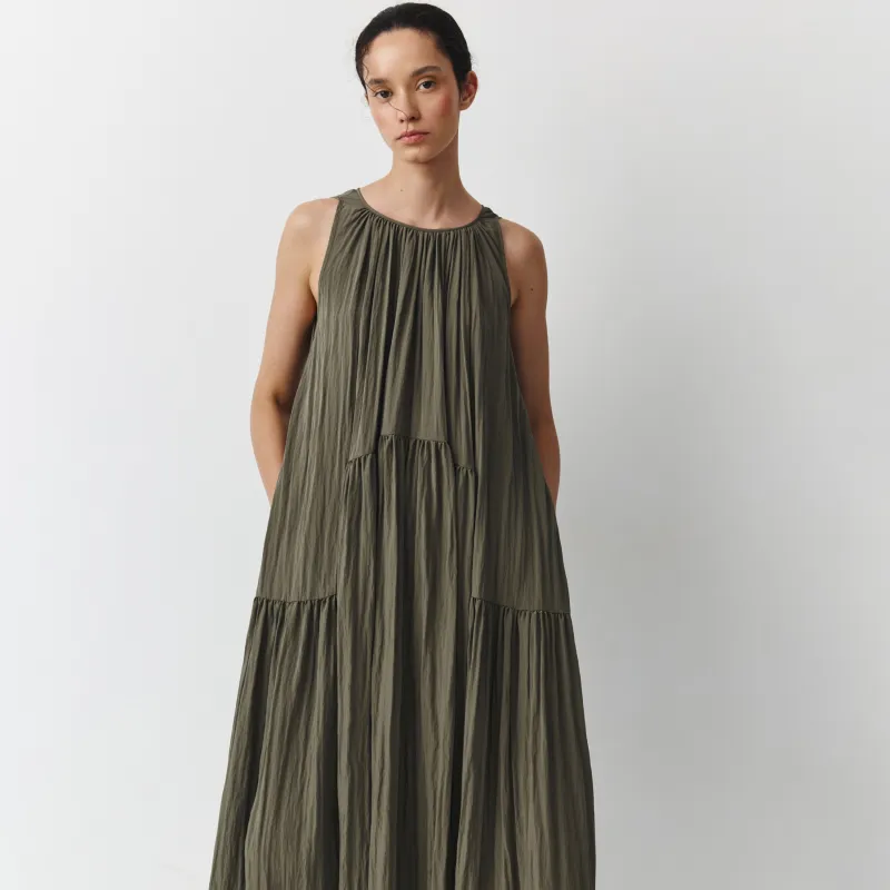 Әйелдер көйлегі, макси, өлшемі XS/S, вискоза/полиамид, жасыл, Celedonia