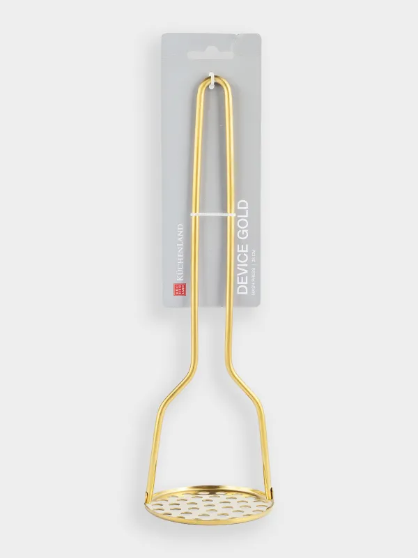 Пюреге арналған пресс, 28 см, болат, алтын, Device gold, image-4