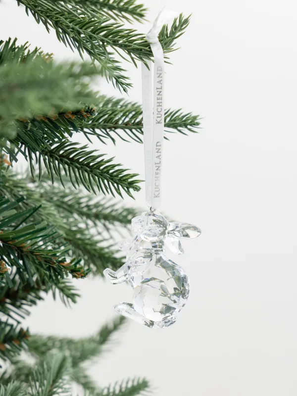 Игрушка елочная, 5х6 см, Зайчик, Figure crystal, image-1