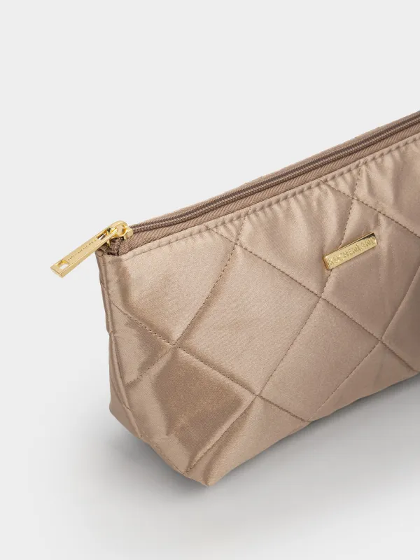 Косметичка, молочная, Quilted silk, image-2