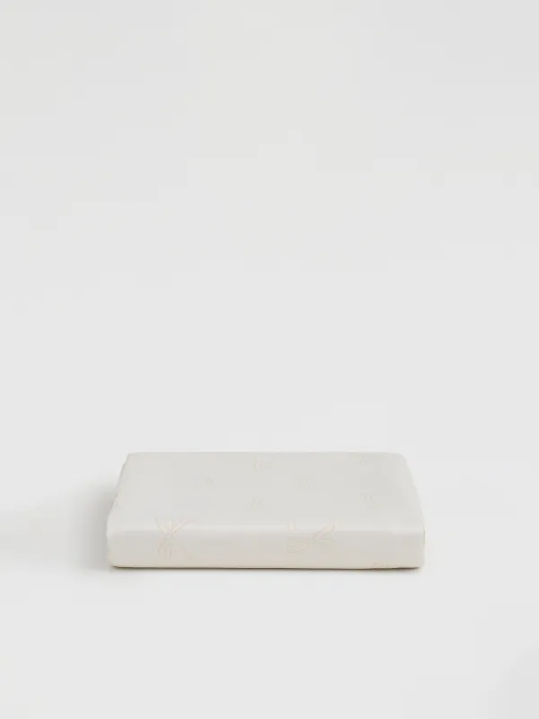 Дастархан, 160х160 см, жаккард, полиэстер, сарғылт-қоңыр, Қар ұшқындары мен бұтақтар, Mountain snowflake, image-6