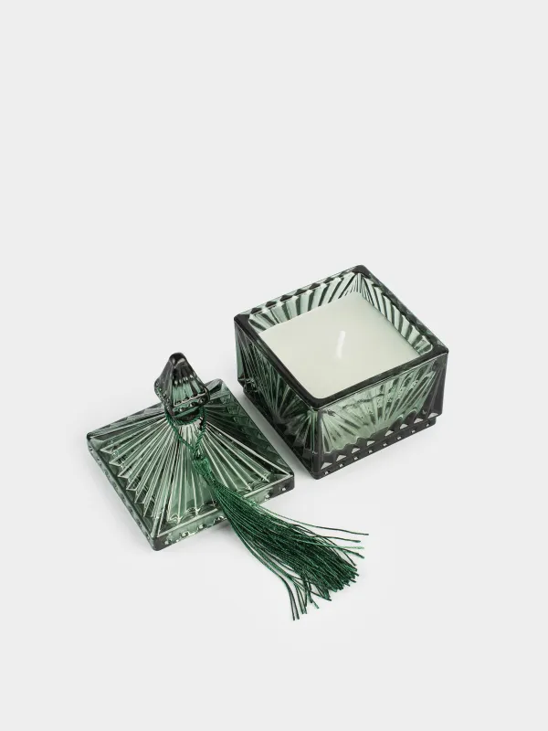 Свеча ароматическая, 6x11 см, в подсвечнике, Carnation&Freesia, Sabal color, image-1