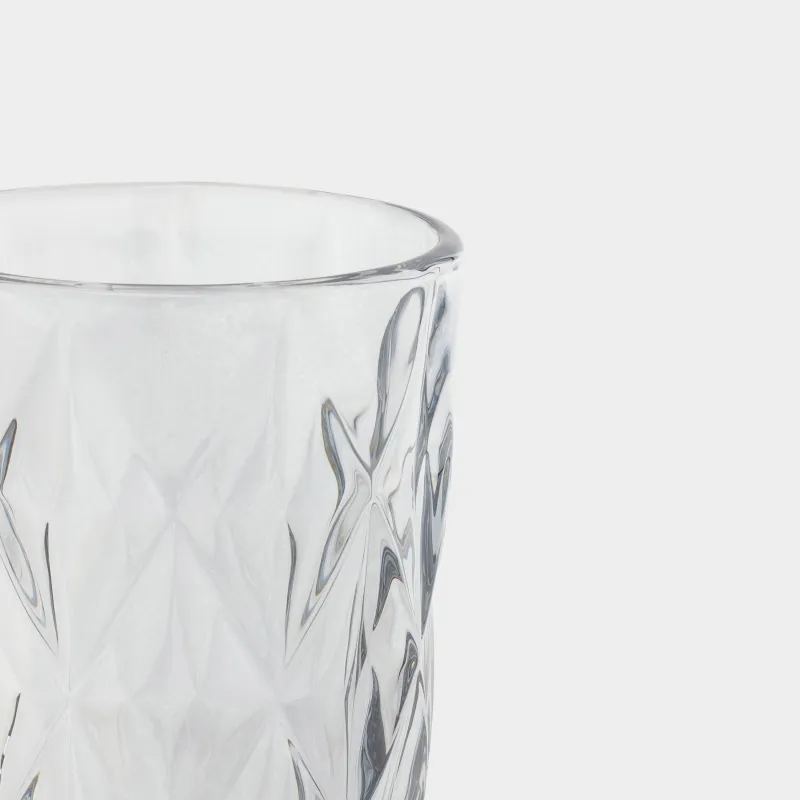 Стақан, 12 см, 340 мл, шыны Р, сұр, Rhomb color, image-3