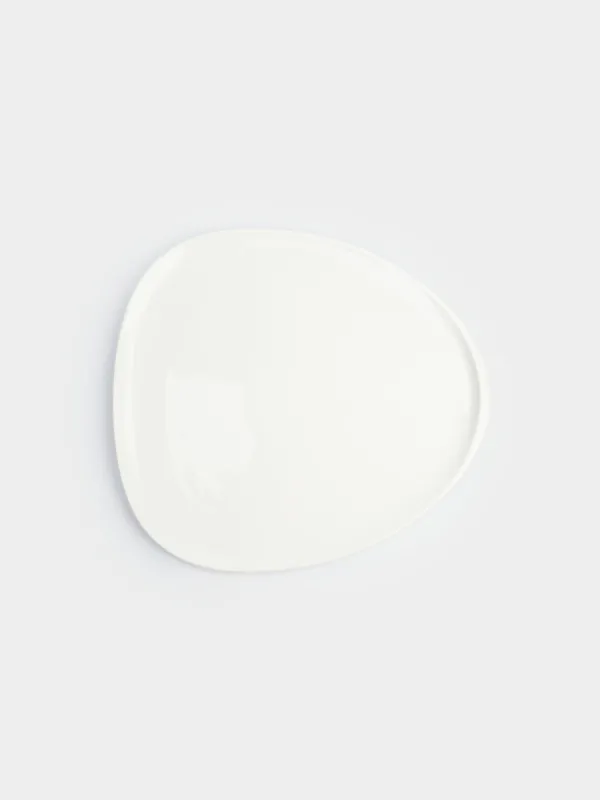Тарелка обеденная, 27х25 см, фарфор P, белая, Synergy, image-0