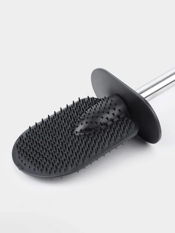 Дәретханаға арналған щетка, 41 см, стендпен, резеңке / Болат, сарғылт-қоңыр-сұр, Giza, image-5