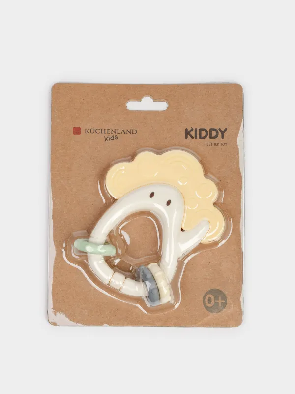 Ойыншық, 3 суспензия, сақина, силикон / пластик, бежевый, Kiddy, image-5