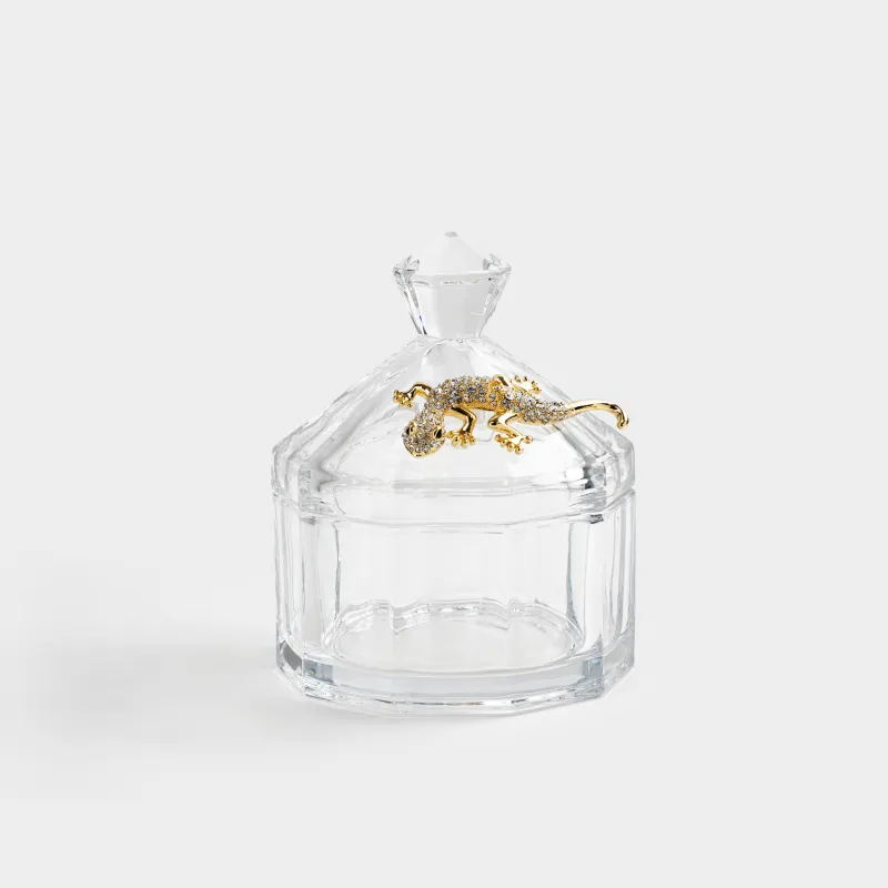 Сақтау ыдысы, 12х14 см, 330 мл, шыны Р/металл, Алтын кесіртке, Alid