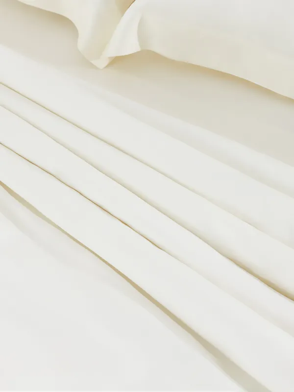 КПБ евро, бамбук, слоновая кость, Pure bamboo, image-3