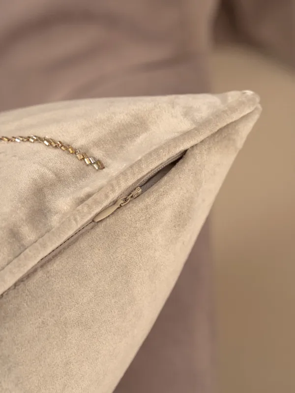 Сәндік жастық, 50х50 см, барқыт/моншақ, құм, Колибри, Paradise birds, image-6