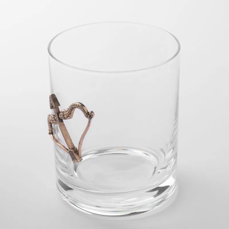 Виски стақаны, 10 см, 340 мл, шыны/металл, алтын, Мерген, Zodiac, image-1