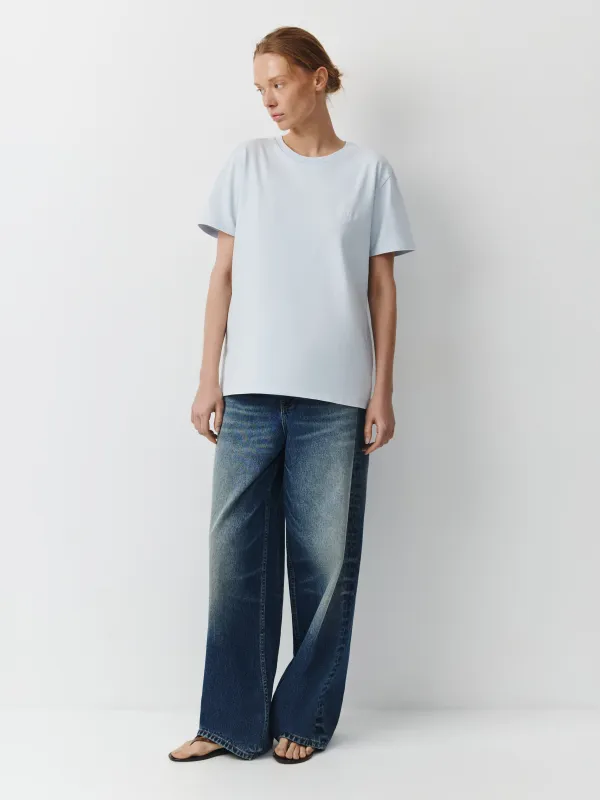 Әйелдер футболкасы, өлшемі XS, мақта, көгілдір, Joanna, image-1