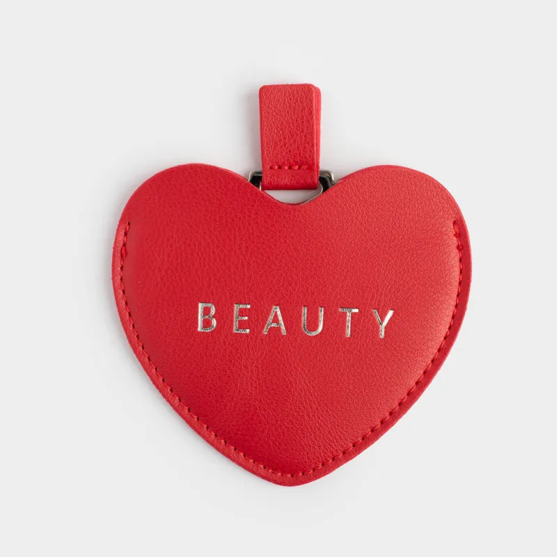 Салпыншақ, 9 см, полиуретан/металл, қызыл, Жүрек, Keychain heart, image-0