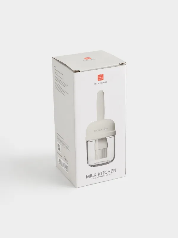 Контейнер для масла, 180 мл, с кисточкой, Milk kitchen, image-5