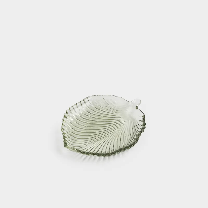 Блюдо, 17х20х2 см, Лист, Clear pattern