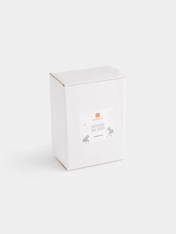 Араққа арналған рюмка, 150 мл, металл, күміс, Жылқы, Horse silver, image-5