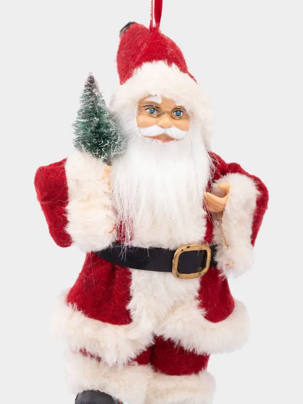 Шырша ойыншығы, 18 см, пластик/полиэстер, қызыл, Шыршасы бар Аяз ата, Magic time, image-2