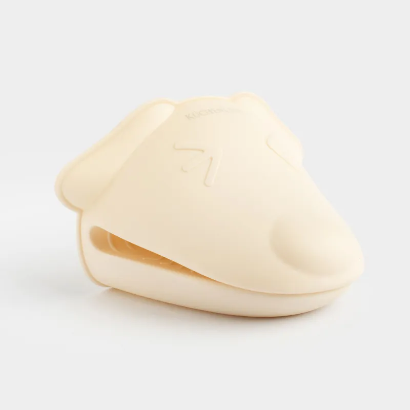 Прихватка, 13 см, силикон, бежевая, Собака, Soft kitchen