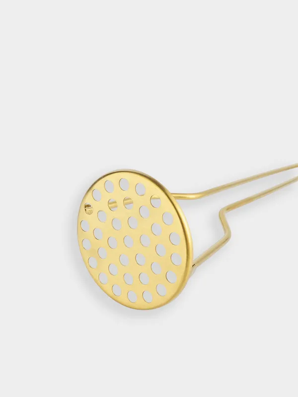 Пресс для пюре, 28 см, сталь, золотистый, Device gold, image-2