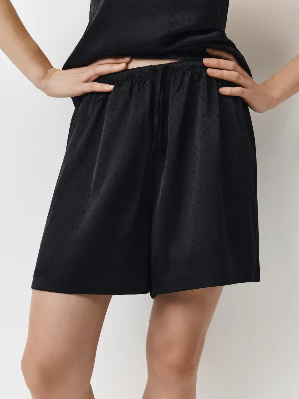 Шорты женские, домашние, черные, Chlollie, image-1