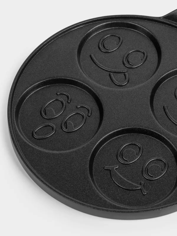 Жұмыртқа мен құймаққа арналған таба, 22 см, 4 бөлікті, жабыны бар, алюминий, Смайл, Action, image-3