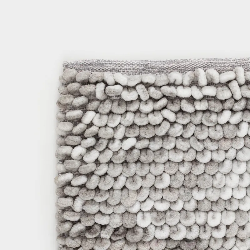 Коврик, 50х80 см, полиэстер/хлопок, серый, Bubbles, image-1