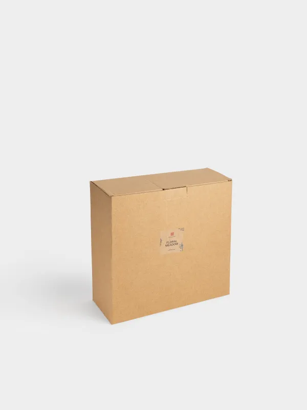 Ыдыс, аяқты, 25.5x10 см, фарфор N, сүт түстес, Кракелюрдегі шалғынды гүлдер, Floral meadow, image-4