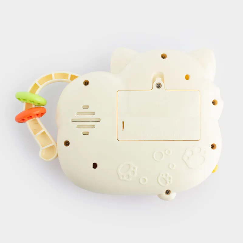 Дамытушы ойыншық, 12х16 см, музыкалық, пластик, Мысық-фортепиано, Cat, image-4