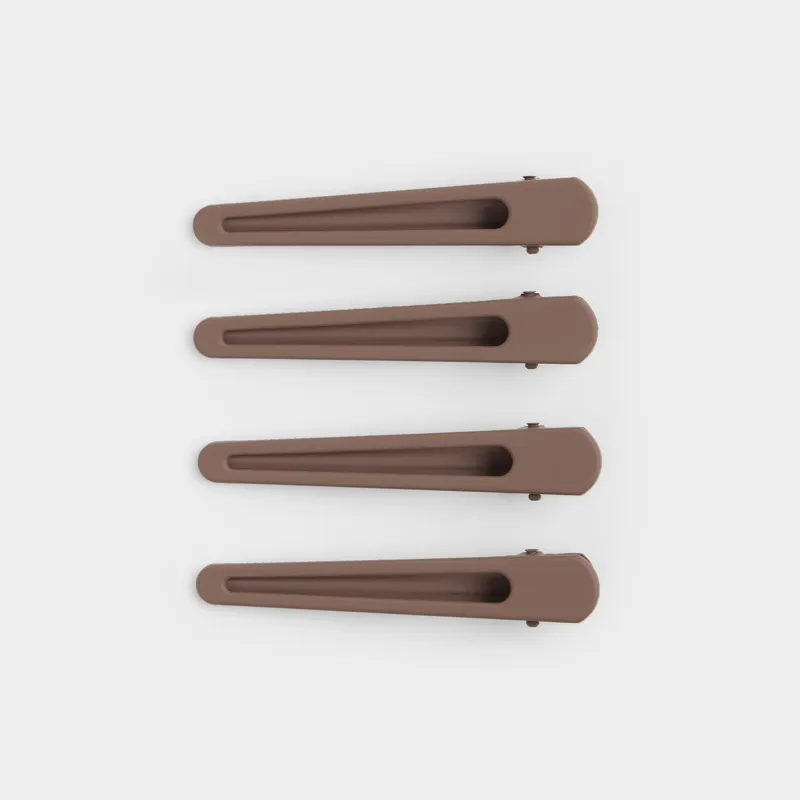 Шаш қыстырғыш, 8 см, 4 дана, металл, қоңыр, Hair basic