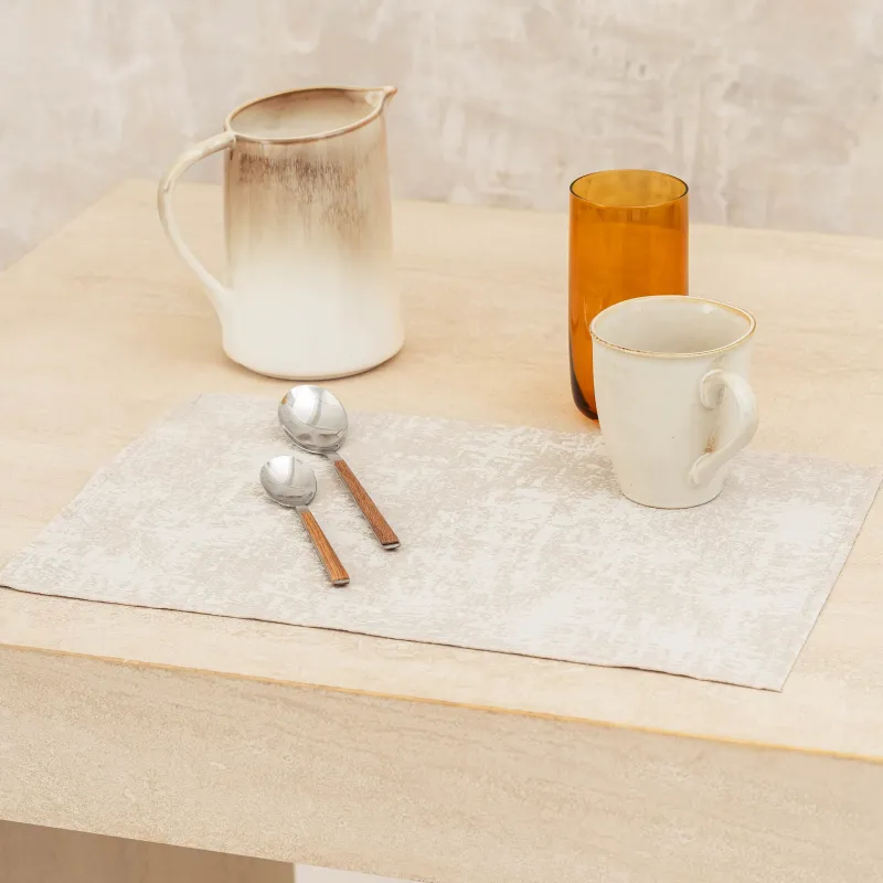 Аспап астындағы майлық, 30х45 см, полиэстер, тікбұрышты, сарғылт, Jacquard