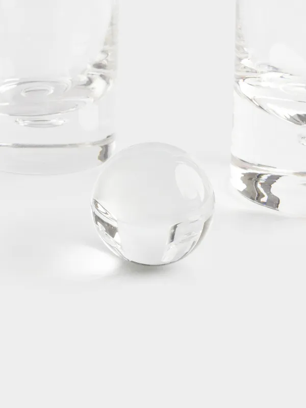 Вискиге арналған жиынтық, 2 адам, 3 зат, графин/стақандар, шыны, Көпіршік, Dew, image-2