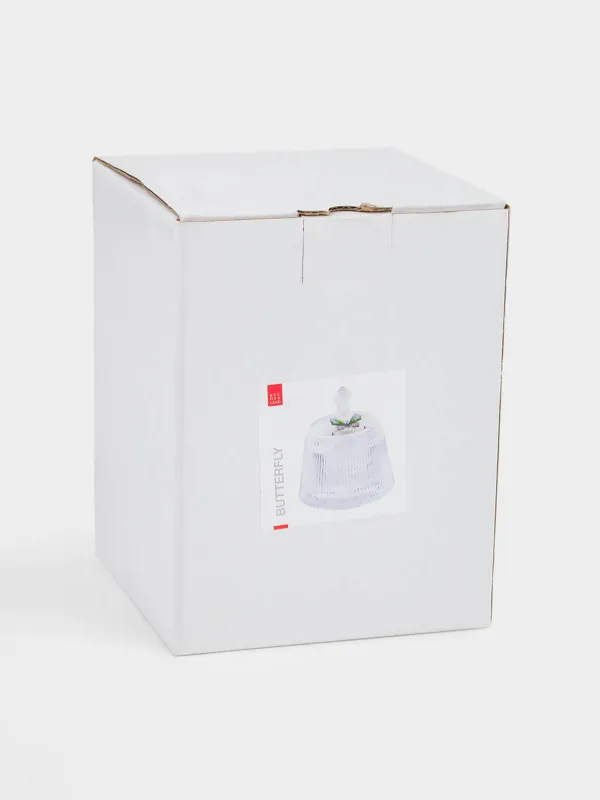 Емкость для хранения, 11х13 см, 250 мл, стекло Р/стразы, Бабочка, Butterfly, image-5