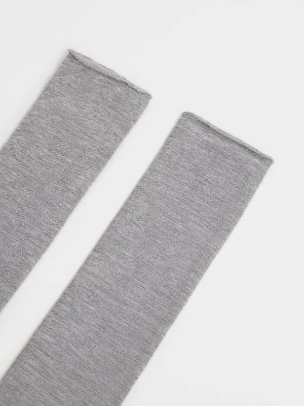 Әйелдер шұлықтары, өлшемі 36-38, мақта/нейлон, сұр меланж, Rilar, image-1