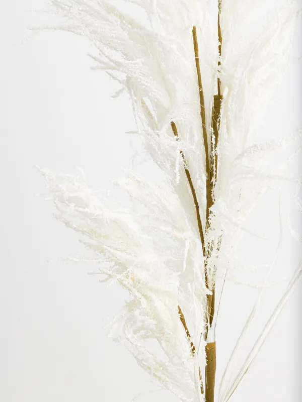 Сәндік бұтақ, 1 м, полиэстер/қағаз, Ақ пампа шөбі, Meadow decor, image-2