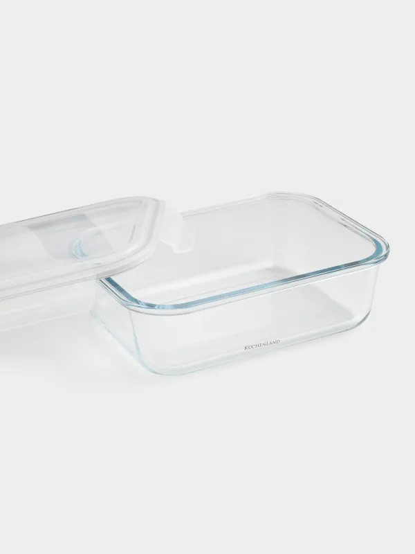 Контейнер, 1,5 л, қысқыштары бар, шыны Т/пластик, тікбұрышты, Clip, image-6