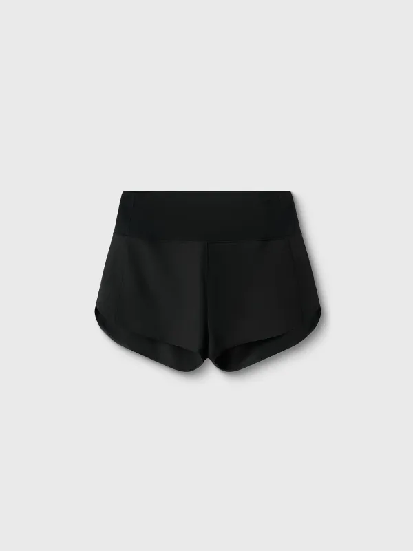 Әйелдер шорттары, спорттық, өлшемі S, нейлон/спандекс, қара, Saule, image-4