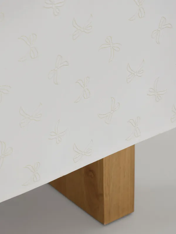 Дастархан, 160х160 см, жаккард, полиэстер, сарғылт-қоңыр, Қар ұшқындары мен бұтақтар, Mountain snowflake, image-5