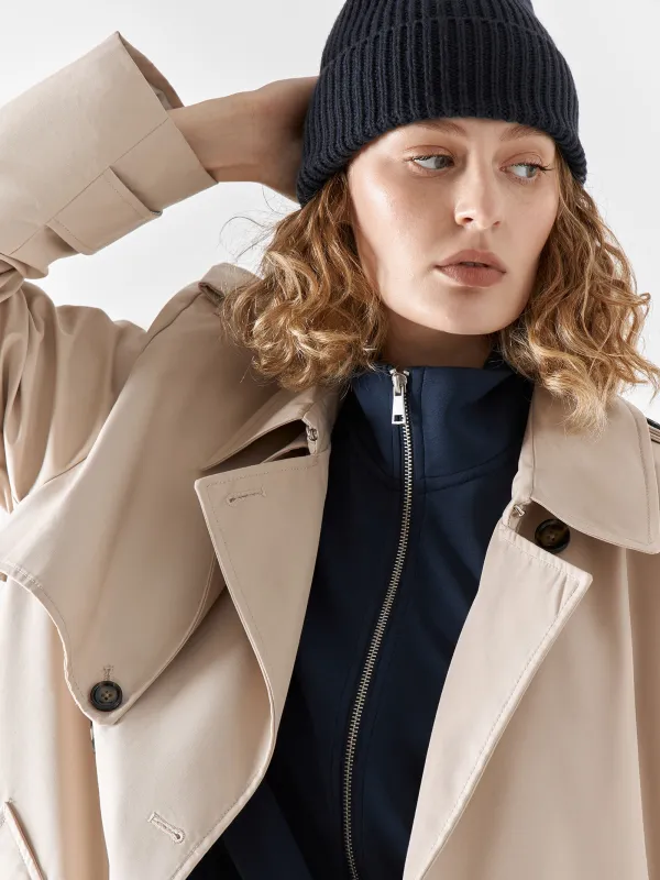 Шапка женская, 57 см, единый размер, акрил, темно-синяя, Knitting, image-3