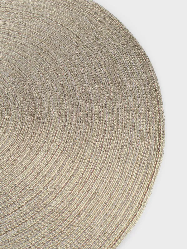 Аспап астындағы майлық, 38 см, полиэстер, дөңгелек, шампань, Rotary shine, image-3