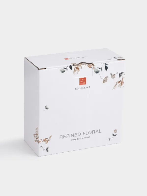 Салат ыдысы, 16х7 см, 700 мл, фарфор N, Күзгі гүлдер, Refined floral, image-4