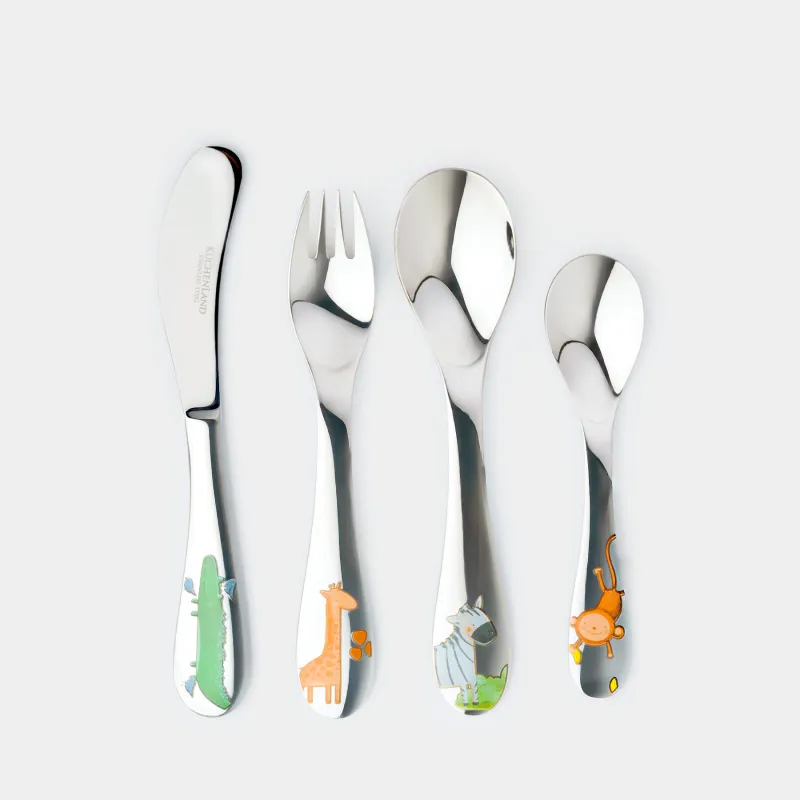 Ас құралдары, балаларға арналған, 1 адам, 4 зат, болат, Сафари, Jungle