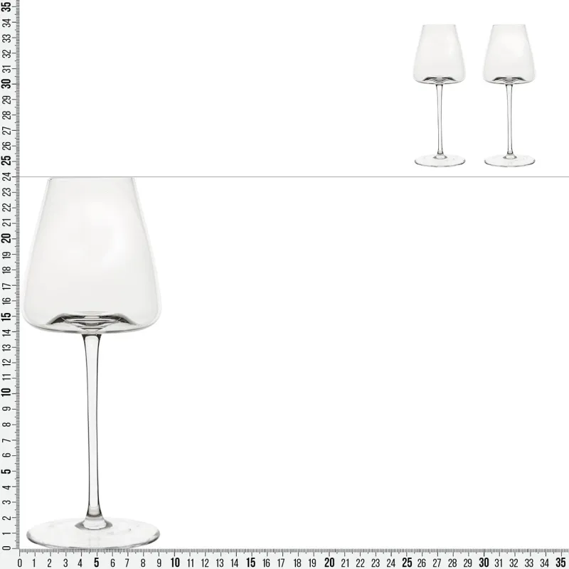 Қызыл шарап бокалы, 480 мл, 2 дана, шыны, Sorento, image-6