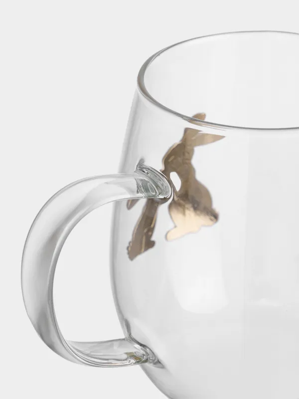 Саптыаяқ, 520 мл, шыны Б/металл, Қояндар, Lux elements, image-4