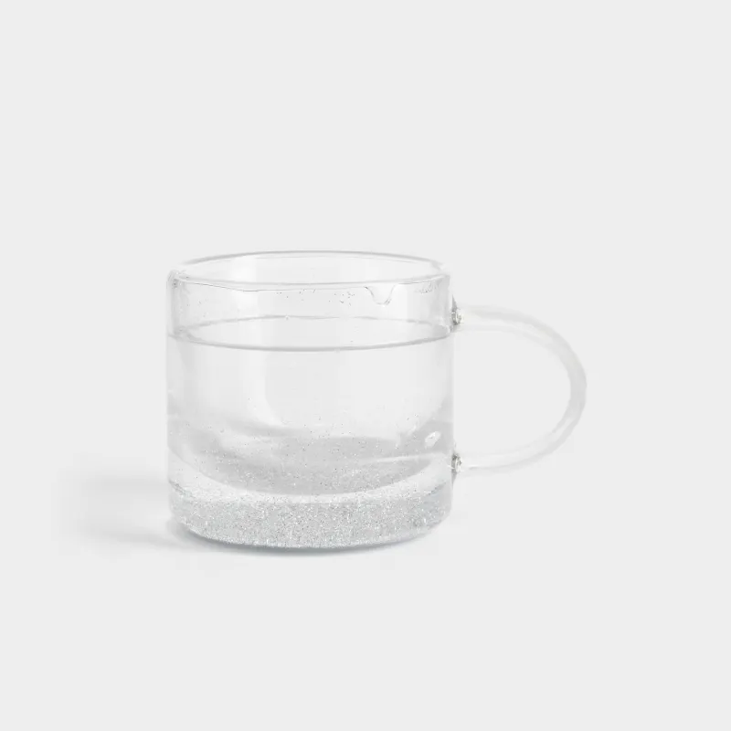 Саптыаяқ, 200 мл, шыны Б, ішінде жылтырақтары бар, Air decor